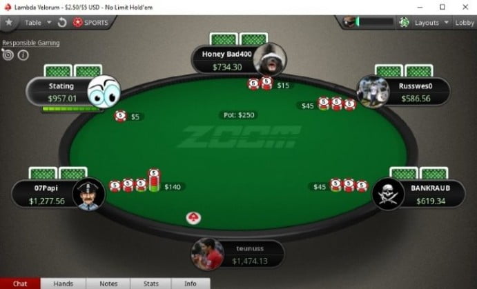 6-max poker action