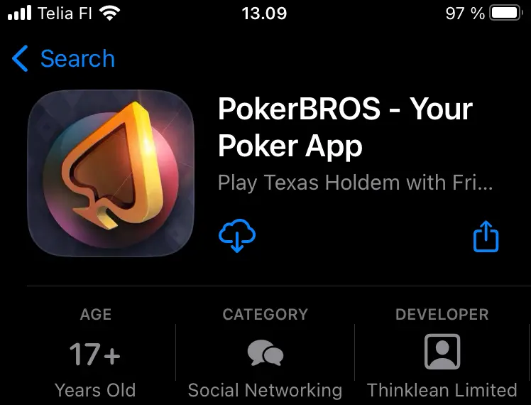 Come play some poker with me on @pokerbrosapp 🔥 Create a club