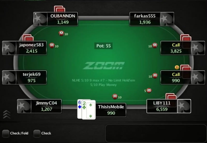 Pokerstars zoom