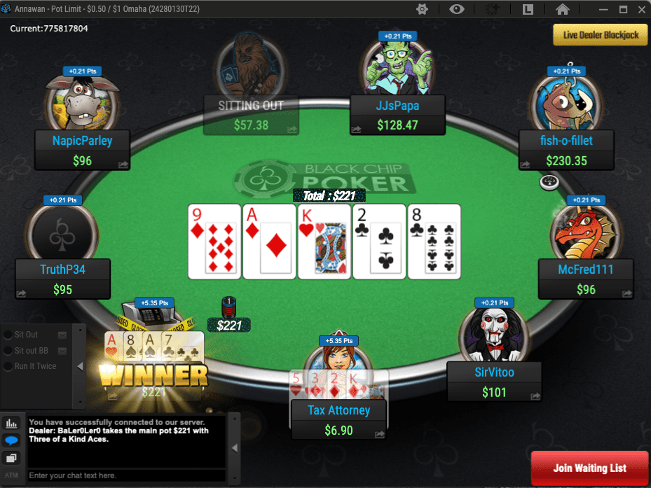 Black Chip Poker All-in
