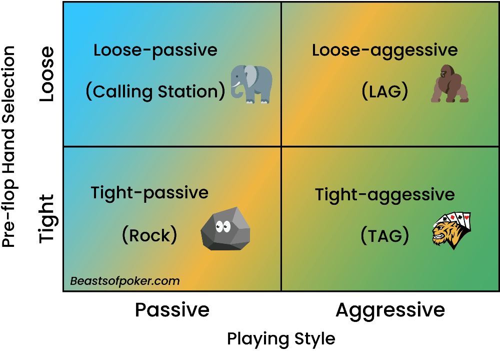 What are the different types of poker players? (2024)