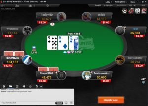 playing poker online